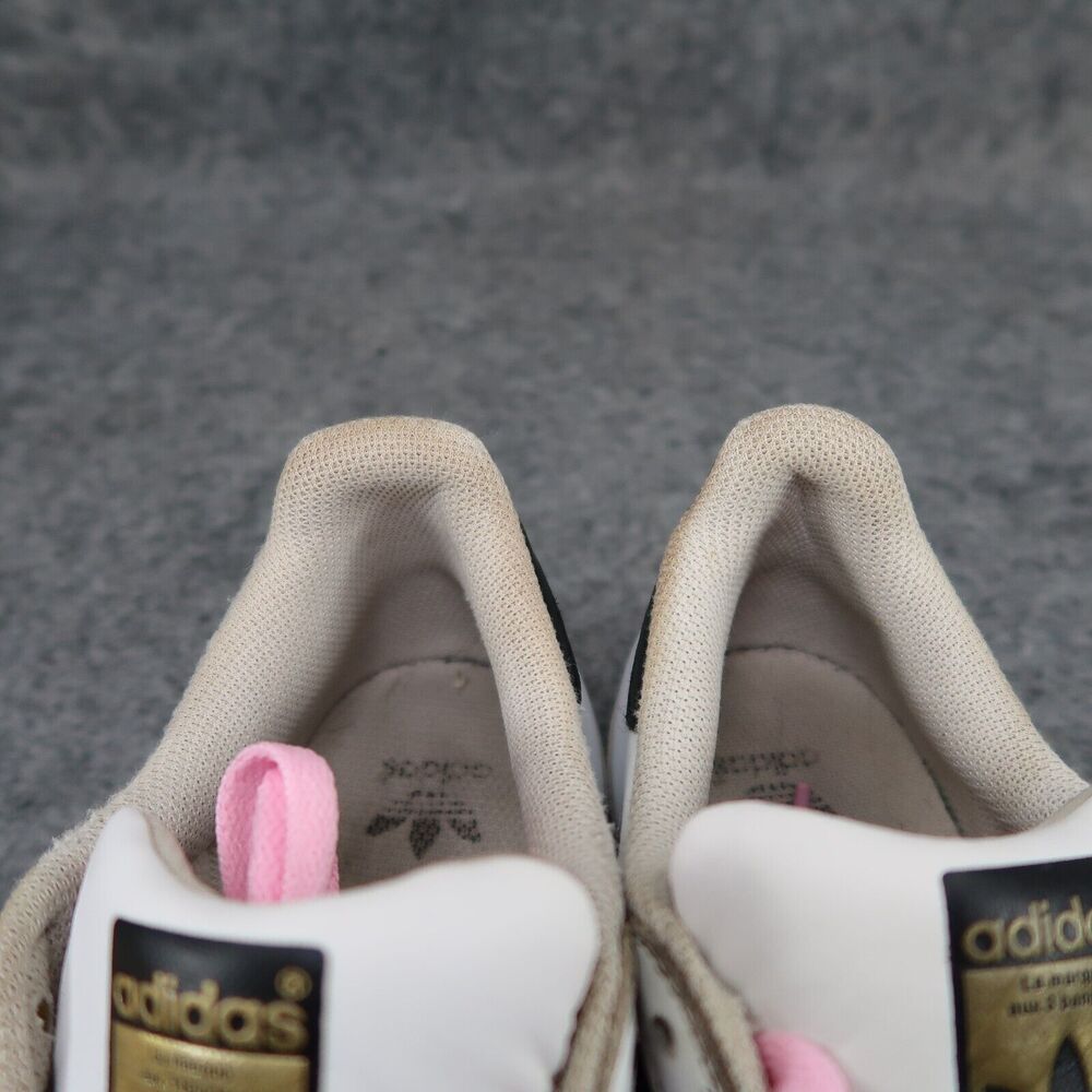 Adidas Shoes Kids 7 Sneakers Superstar Lifestyle Classic White Black Casual Low - Picture 14 of 14